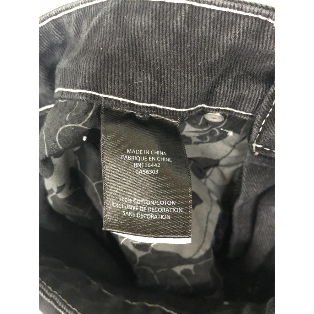 Empyre Jeans Womens 0 (25x29.5) Black Y2K Straight - Picture 12 of 16